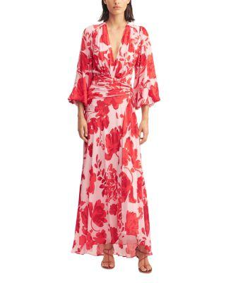 Aleyna Ruched Maxi Dress by SHONA JOY