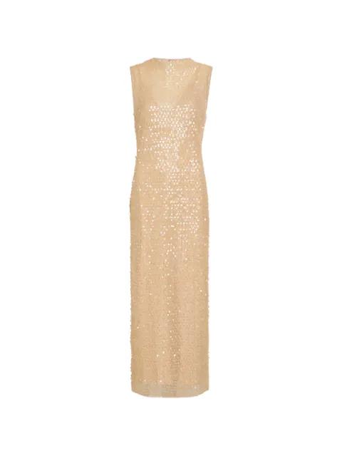 Everly sequin-embellished sleeveless maxi dress by SHONA JOY