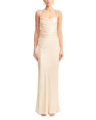 La Lune Lace Up Back Maxi Dress by SHONA JOY