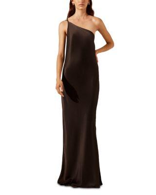 La Lune One Shoulder Cowl Back Gown by SHONA JOY
