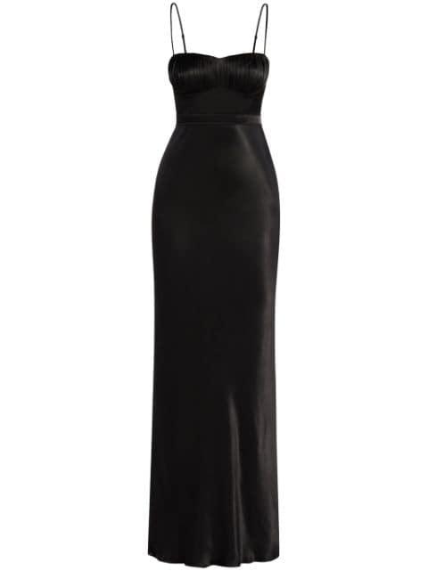 La Lune satin-finish gown by SHONA JOY