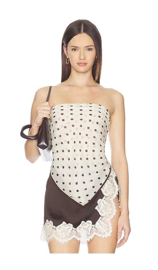 Shona Joy Houston Scarf in White by SHONA JOY