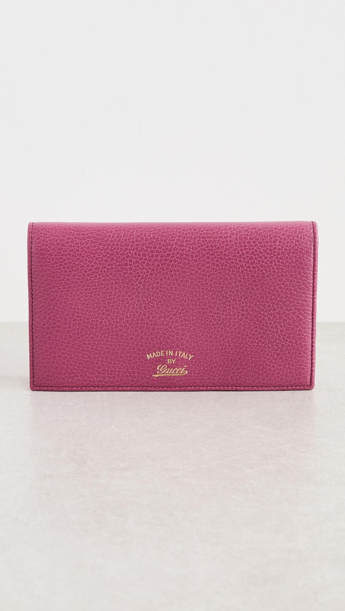 Gucci Pink Swing Continental Wallet on Strap by SHOPBOP ARCHIVE