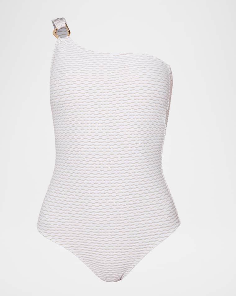 Asymmetric Ring One-Piece Swimsuit by SHOSHANNA