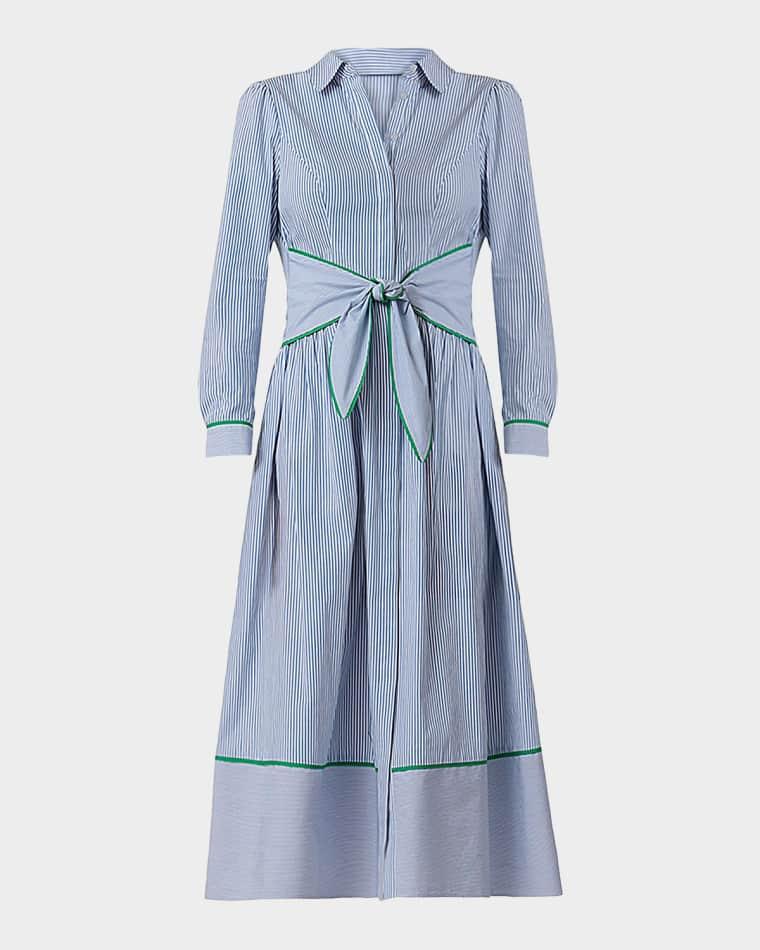 Clarice Cotton Midi-Shirtdress by SHOSHANNA