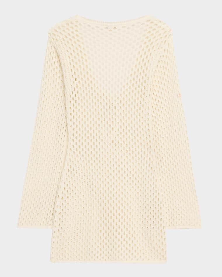 Guerite Open-Knit Mini Dress by SHOSHANNA