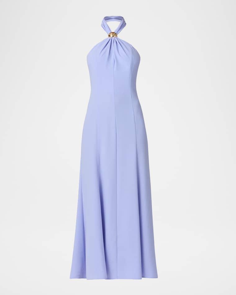 Keller Crepe Halter Maxi Dress by SHOSHANNA