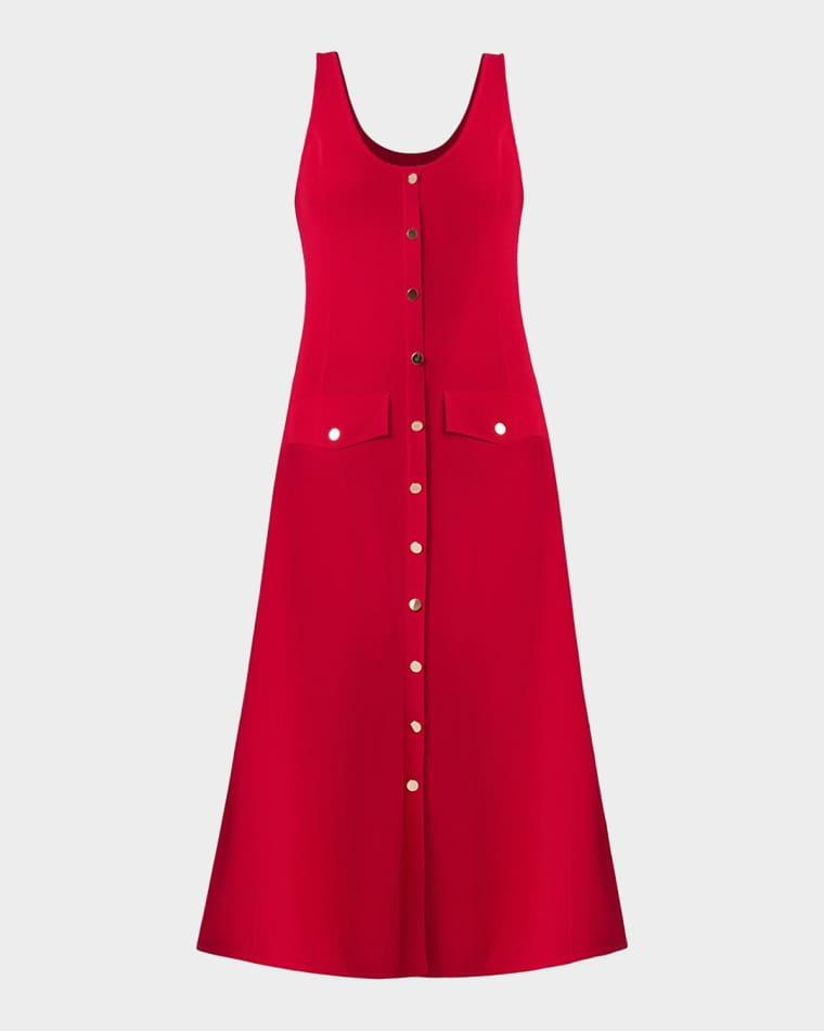 Martha Button-Front Midi-Dress by SHOSHANNA