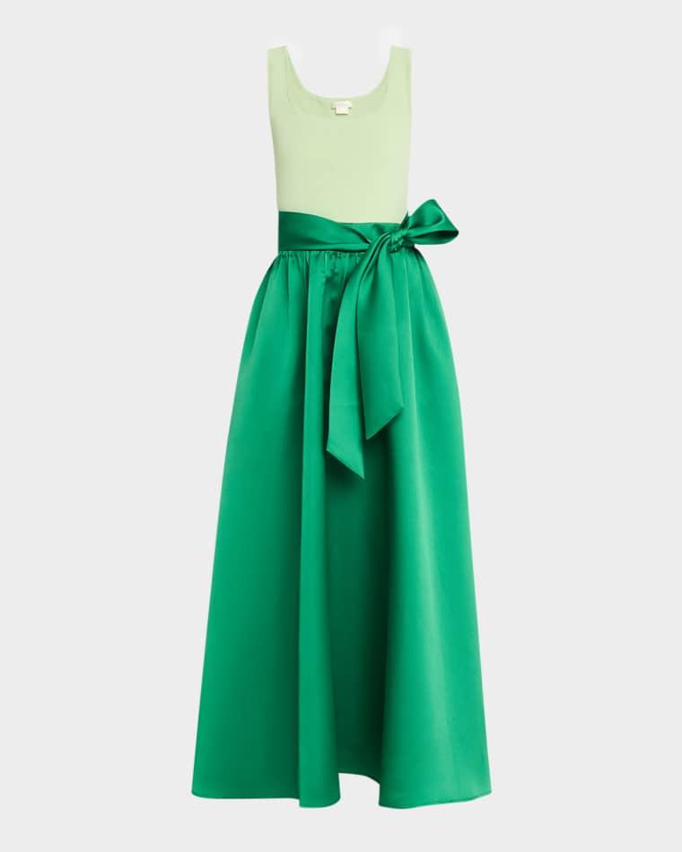 Mercer Two-Tone Mixed Media Gown by SHOSHANNA