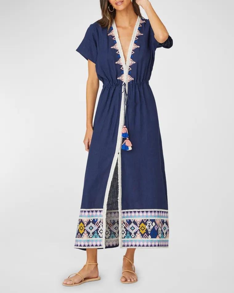 Multi-Pattern Classic Duster Coverup by SHOSHANNA