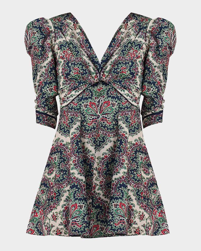 Natalya Floral-Print Mini Dress by SHOSHANNA