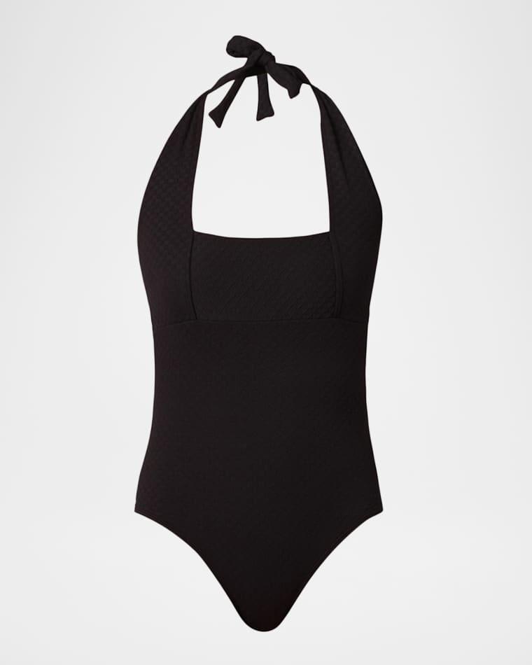 Retro Halter One-Piece Swimsuit by SHOSHANNA