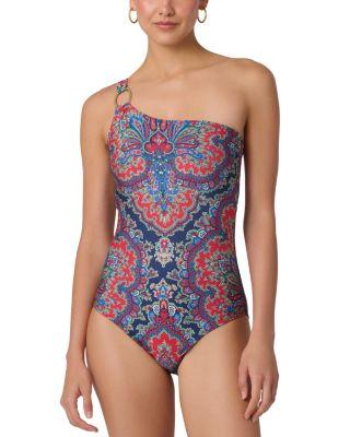 Ring One Shoulder One Piece Swimsuit by SHOSHANNA