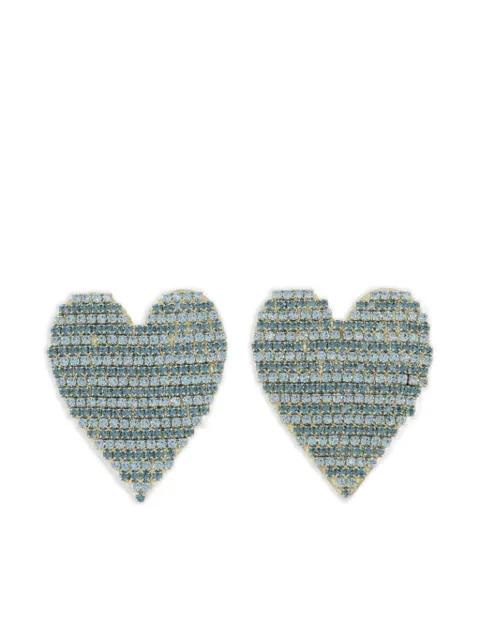 Watermelon embellished earrings by SHOUROUK