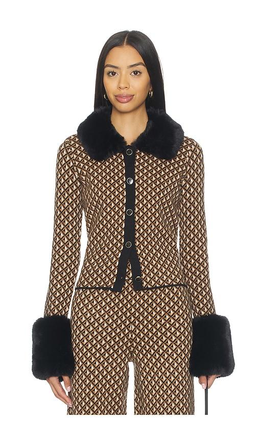 Show Me Your Mumu Chateau Cardigan in Brown by SHOW ME YOUR MUMU