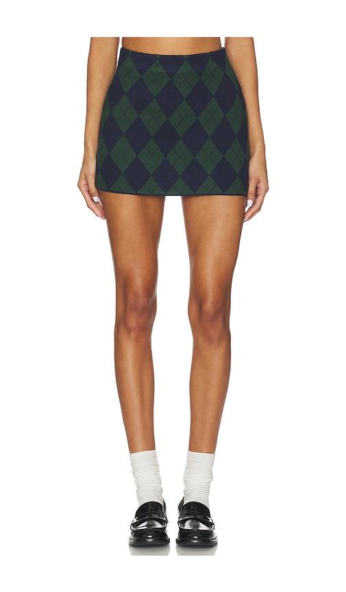 Show Me Your Mumu Cher Mini Skort in Green by SHOW ME YOUR MUMU