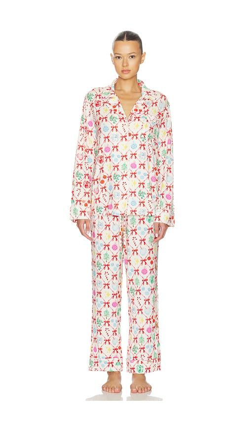 Show Me Your Mumu Classic PJ Set in White by SHOW ME YOUR MUMU