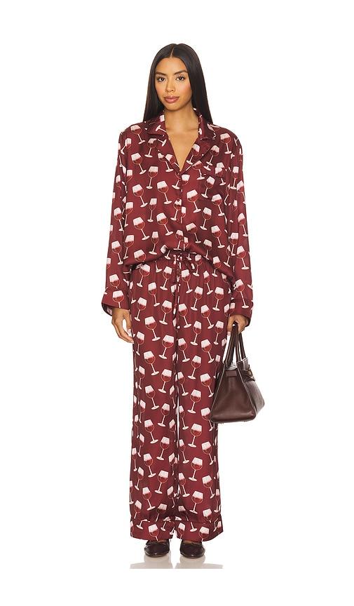 Show Me Your Mumu Classic Pj Set in Red by SHOW ME YOUR MUMU