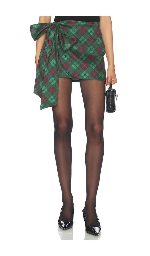 Show Me Your Mumu Iva Bow Skirt in Green by SHOW ME YOUR MUMU