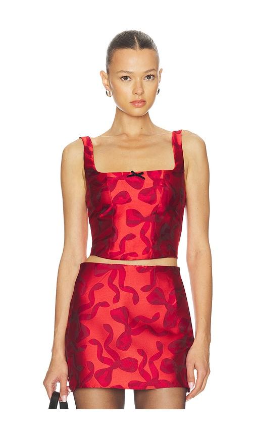 Show Me Your Mumu Kendra Top in Red by SHOW ME YOUR MUMU