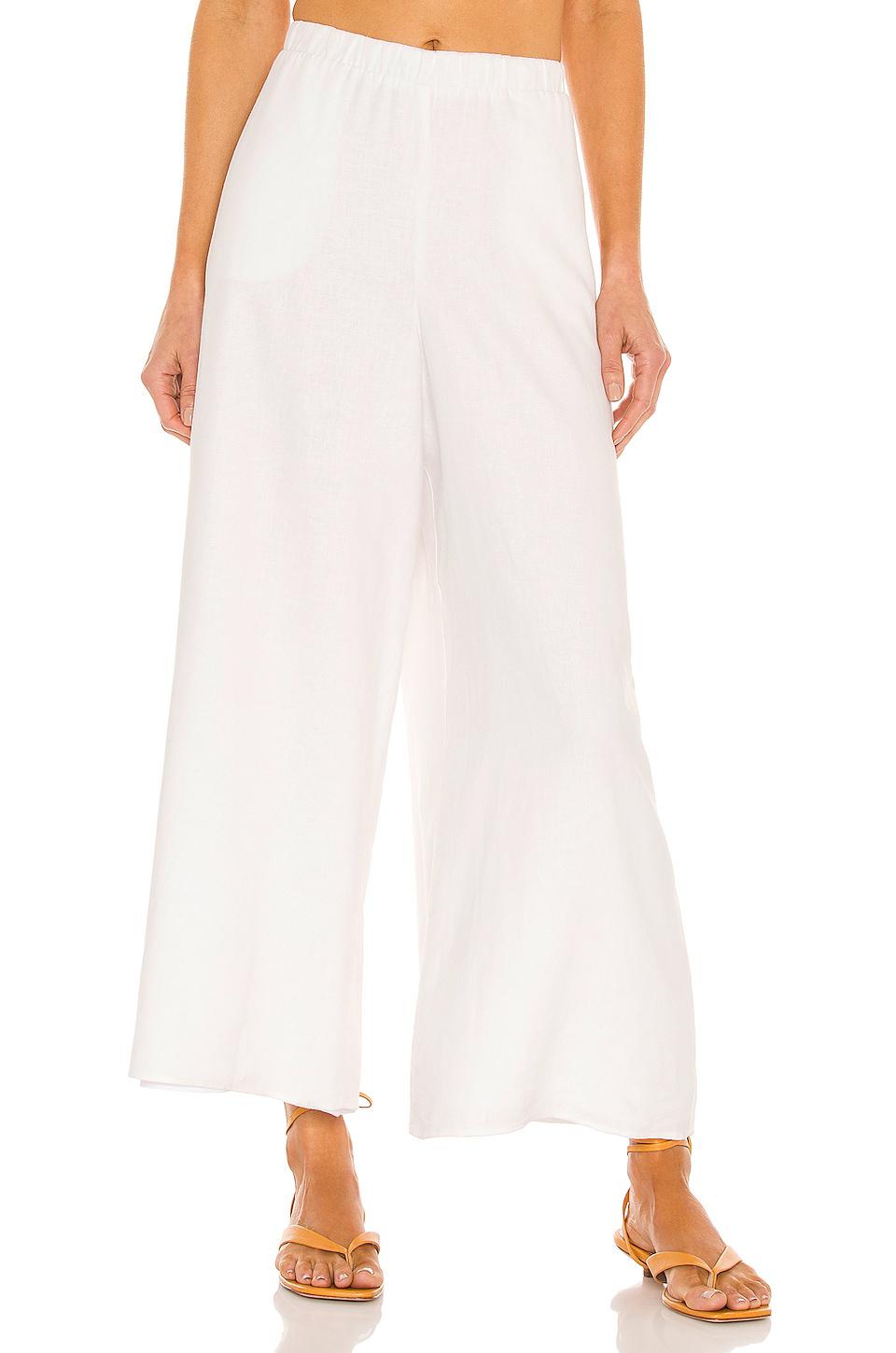 Show Me Your Mumu Kick Back Pants in White by SHOW ME YOUR MUMU Show Me Your Mumu Kick Back Pants in White by SHOW ME YOUR MUMU