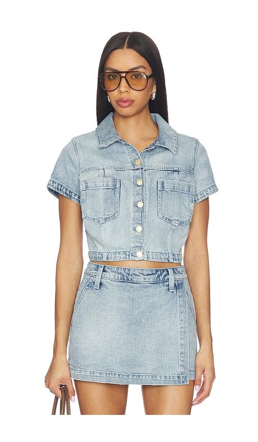 Show Me Your Mumu Monroe Top in Blue by SHOW ME YOUR MUMU