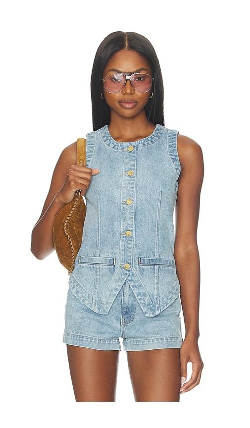 Show Me Your Mumu Pacifica Top in Blue by SHOW ME YOUR MUMU