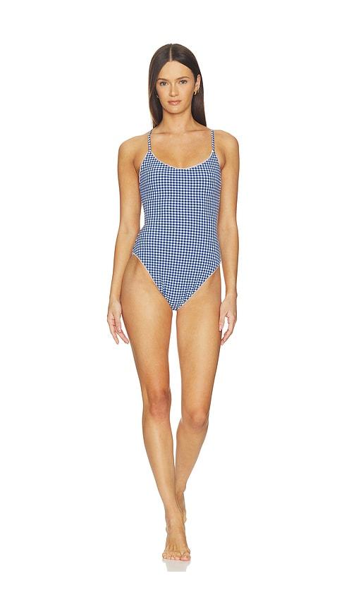 Show Me Your Mumu Positano One Piece in Navy by SHOW ME YOUR MUMU