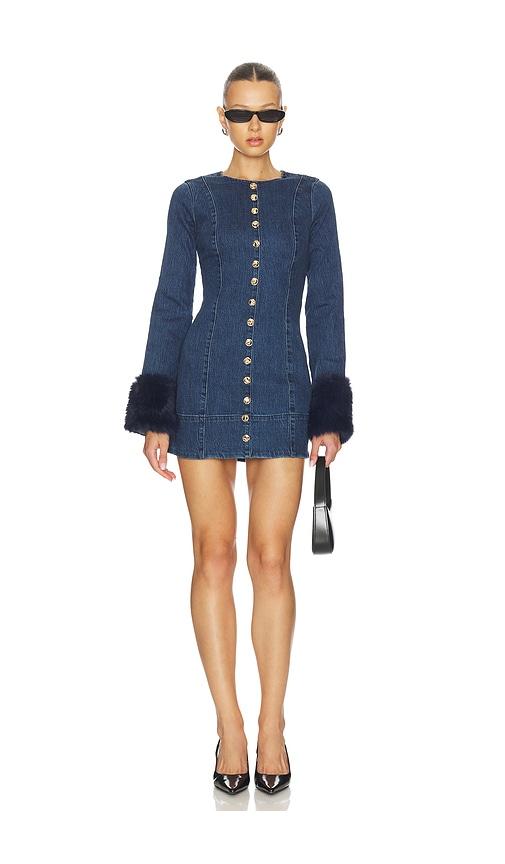 Show Me Your Mumu Rockefeller Mini Dress in Blue by SHOW ME YOUR MUMU