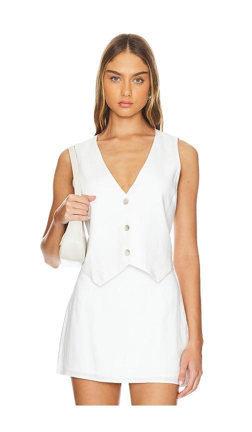 Show Me Your Mumu Vicky Vest in White by SHOW ME YOUR MUMU