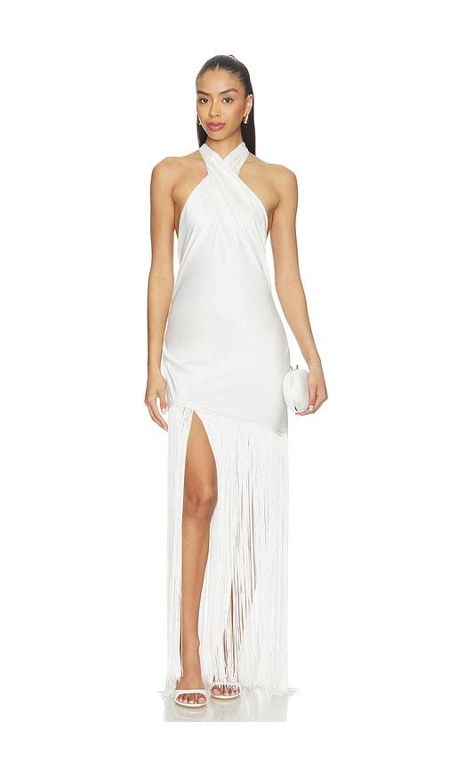 Show Me Your Mumu x REVOLVE Jasmine Fringe Maxi Dress in Ivory by SHOW ME YOUR MUMU
