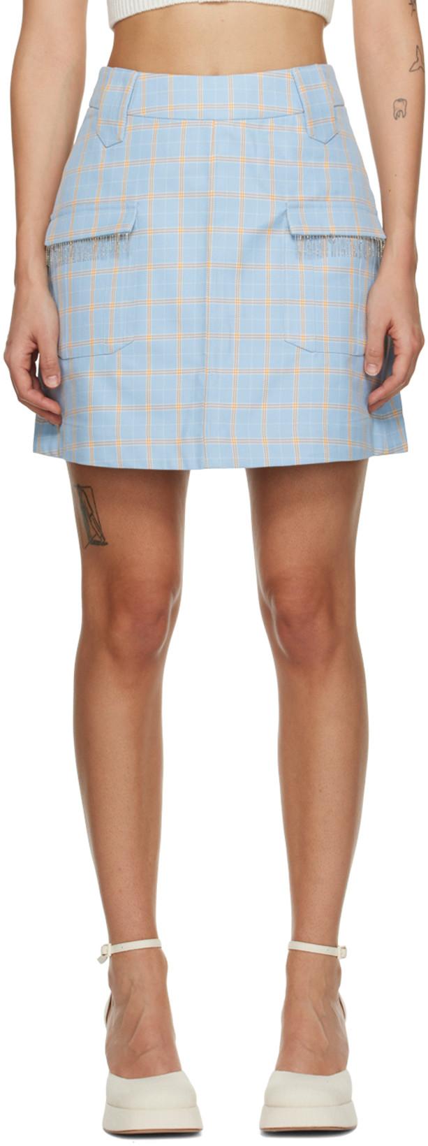 Blue Rose Miniskirt by SHRIMPS
