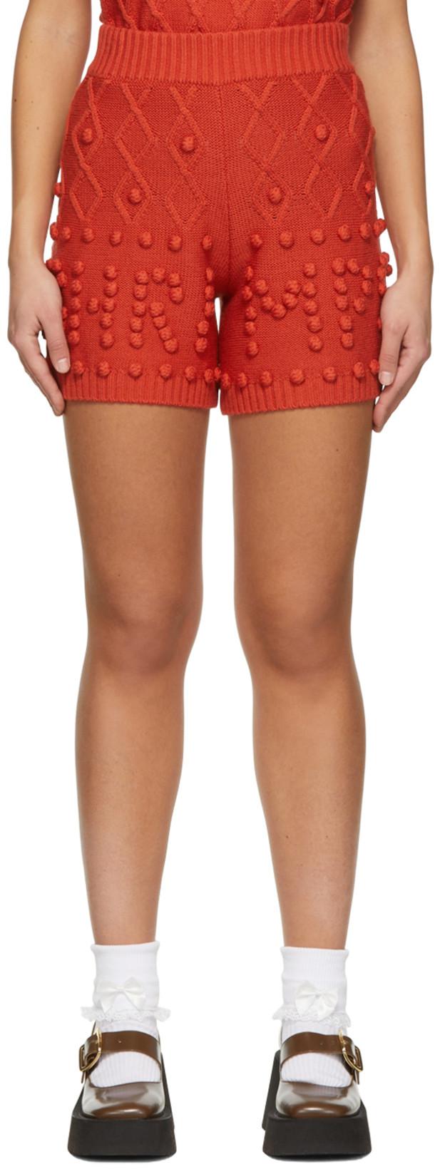 Red Anthia Shorts by SHRIMPS