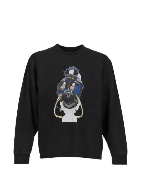 Toby graphic-print long-sleeve T-shirt by SHT