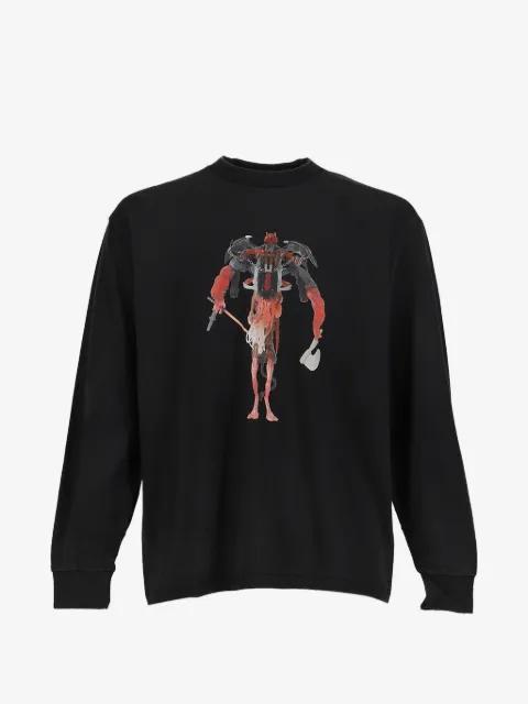 graphic-print long-sleeve T-shirt by SHT