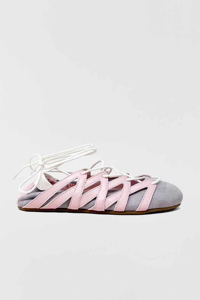ShuShop Pavlova Lace-Up Ballet Flats by SHU SHOP