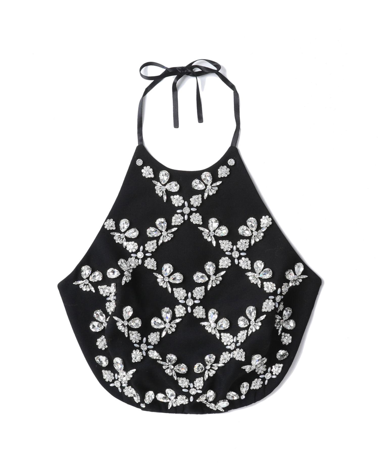 Asymmetric embellished tank top by SHUSHU/TONG