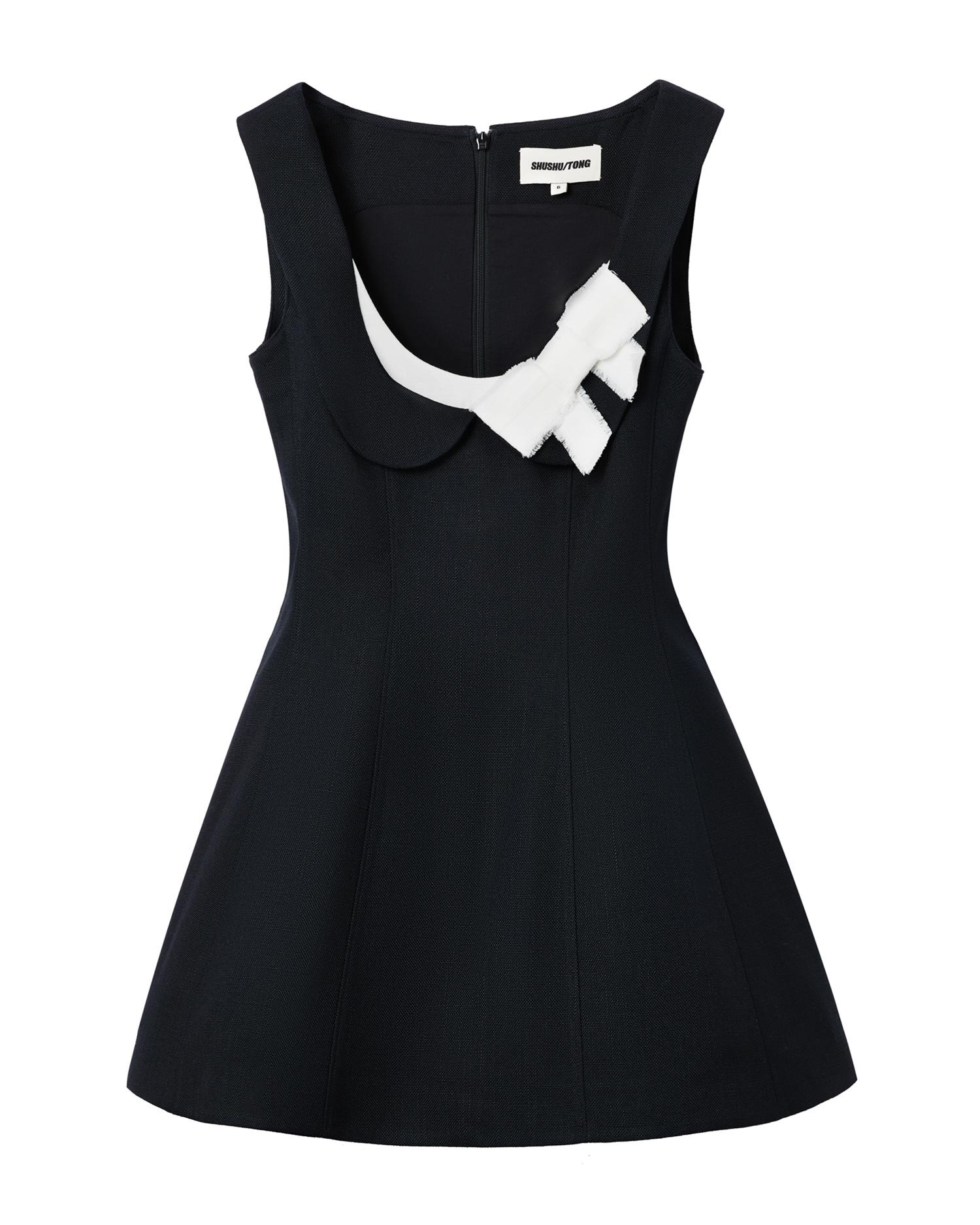 Bow-front mini dress by SHUSHU/TONG