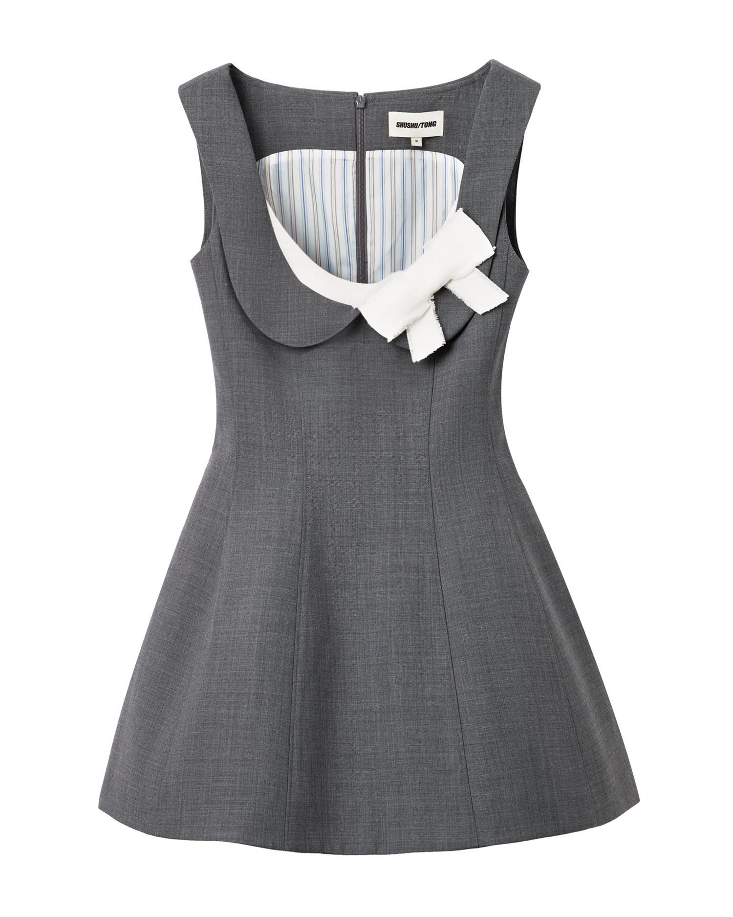 Bow-front mini dress by SHUSHU/TONG