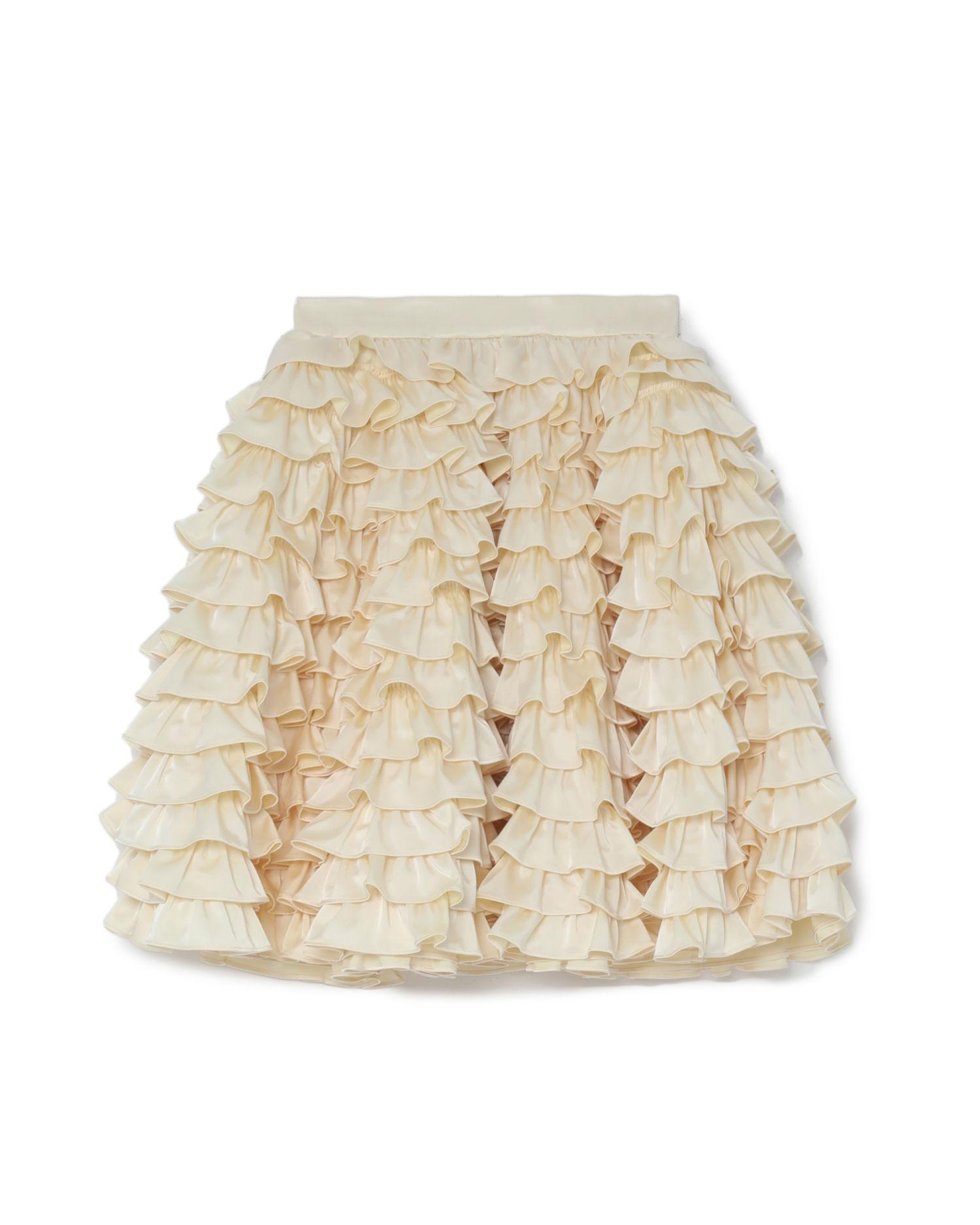 Mercerised ruffle skirt by SHUSHU/TONG