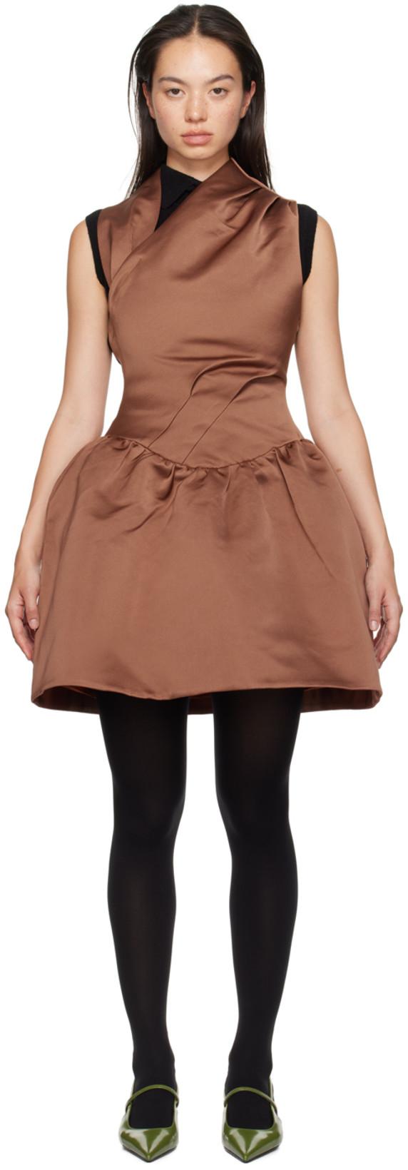 Orange Backless Minidress by SHUSHU/TONG
