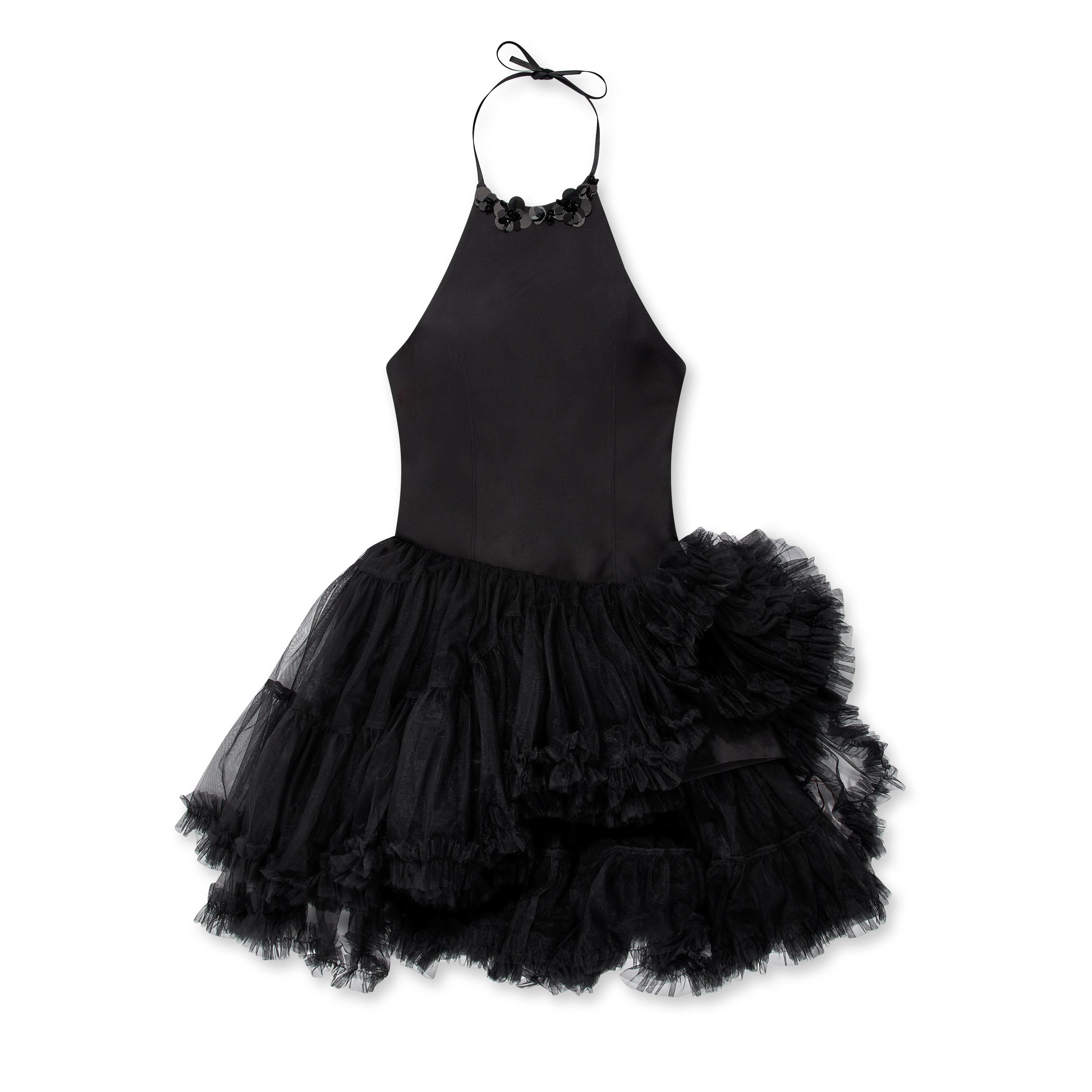 SHUSHU/TONG - Women's Asymmetric Tulle Dress - (Black) by SHUSHU/TONG