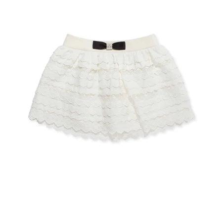 SHUSHU/TONG - Women's Multilayer Lace Patchwork Skirt - (White) by SHUSHU/TONG