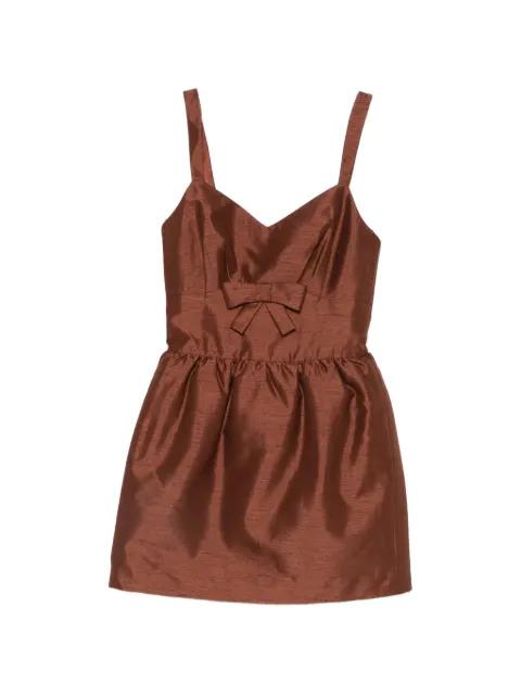 bow detail mini dress by SHUSHU/TONG