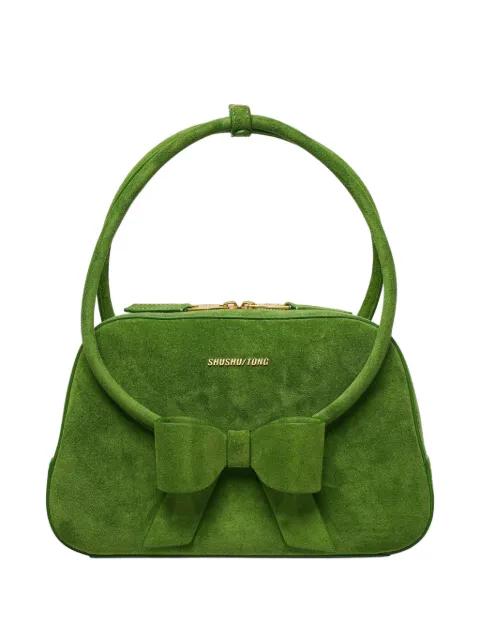 bow-detail ring-handle shoulder bag by SHUSHU/TONG