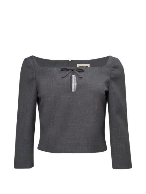 bow-detail top by SHUSHU/TONG