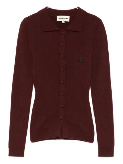 button-up knit cardigan by SHUSHU/TONG