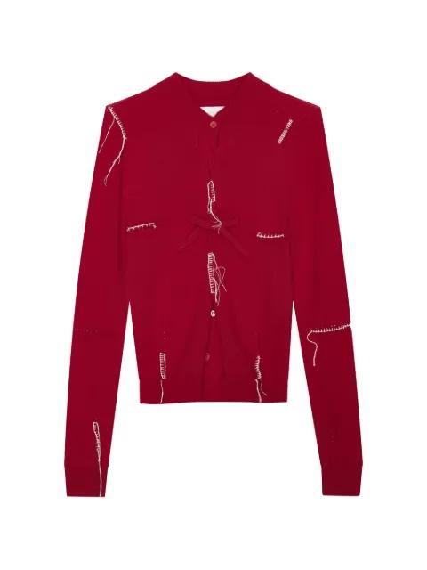 crew-neck cardigan by SHUSHU/TONG