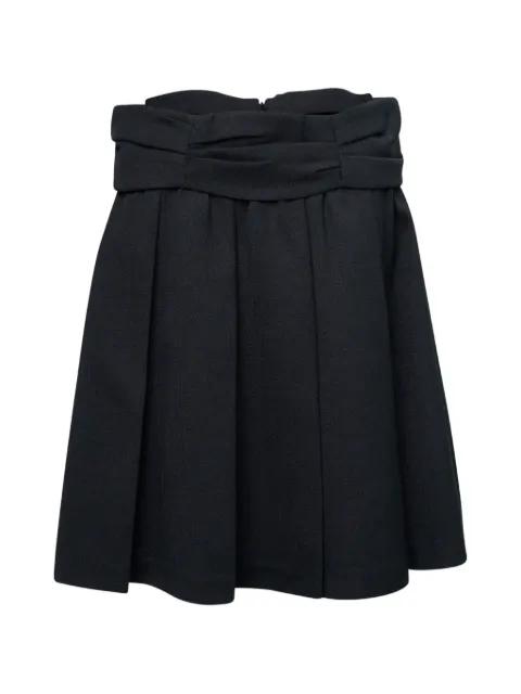 draped-waist wide-pleat skirt by SHUSHU/TONG