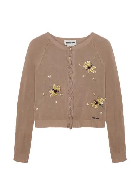 floral-embellishment cardigan by SHUSHU/TONG